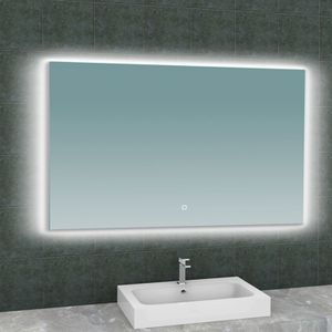 Badkamerspiegel BWS Luc Rechthoek Inclusief LED Verlichting Backlight 120 cm