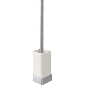 Toiletborstelset Haceka Aline Brushed 41,4 cm Aluminium Geborsteld Zilver