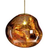 Hanglamp sanimex njoy met e27 fitting 20 cm inclusief 4w lamp glas goud