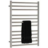 Eh design radiator athena met digitale thermosstaat 60x120 cm geborsteld rvs