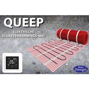 Queep elektrische vloerverwarmings mat best design 5.0m2