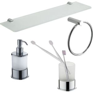 Complete toiletset grohe basic chroom