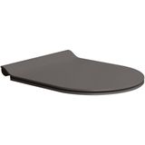 Toiletzitting sapho gsi softclose en quickrelease duroplast mat donkerbruin