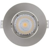 Inbouw led-spot 5 stuks sanimex njoy ip44 dimbaar 6w 430 lumen geborsteld aluminium