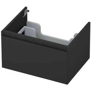 Onderkast INK 1 lade greeploos gelakt 45gr 60 cm x 45 cm x 35 cm Mat antraciet 1240101