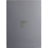 Douchebak vm go krypton 140x80x3 cm polybeton rechthoek grijs