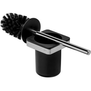 Toiletborstel met houder geesa frame zwart chroom