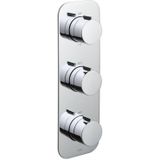 Vado inbouwthermostaat met 2 stopkranen verticaal chroom