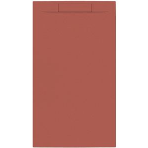 Douchebak + sifon allibert rectangle 140x80 cm mat rood terracotta