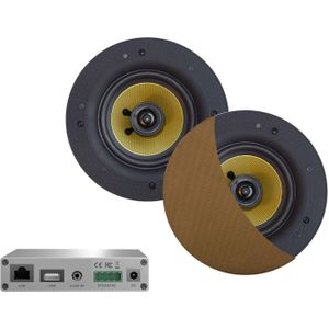 Aquasound - Wifi-Audiosysteem - Brushed Gold - 30 Watt - Incl Rumba Speakers