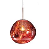 Hanglamp sanimex njoy met e27 fitting 36 cm inclusief 4w lamp glas rose goud