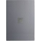 Douchebak vm go krypton 180x90x3 cm polybeton rechthoek grijs