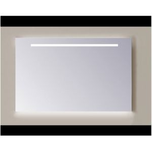 Spiegel sanicare q-mirrors 60x60 cm cold white led ambi licht onder pp geslepen