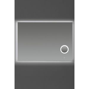 Badkamerspiegel sanilux met spiegelverwarming dimbare led-verlichting en make-up spiegel 100x70x2,5 cm
