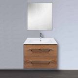 Badkamermeubelset dekker pesaro 90x50x45.5 cm hoogglans wit