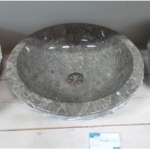 Waskom natuursteen w01 marmo grijs 40x40x15 cm - Sanitair outlet online |  Lage prijzen | beslist.nl