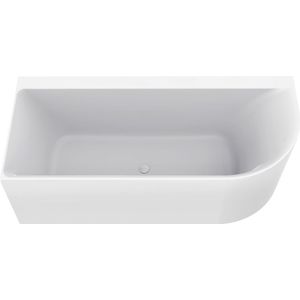 Hoekbad Wiesbaden Zenn Links 180x80 Cm Met Waste Wit