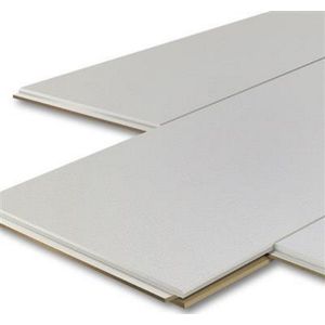 Sanimex - Plafondpanelen MDF - Zilver Grijs - 129 cm x 29 cm x 1,2 cm - Doosinhoud 1,87 m2