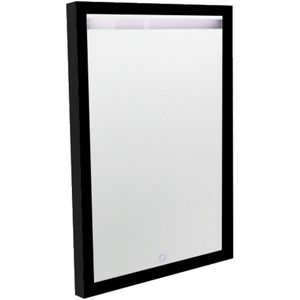 Spiegel best design black miracle 60x80 cm led verlichting mat zwart