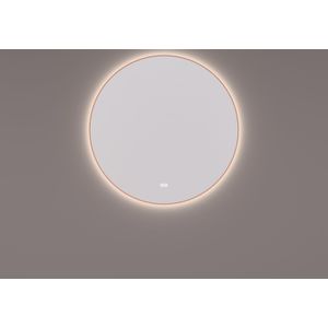 Spiegel Hipp Design SPV 13500 Rond Met Verlichting Incl. Spiegelverwarming en Koperen Frame (Alle Maten)