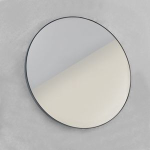 Spiegel looox mirror black line round ø 70 cm