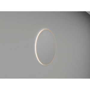 Ronde spiegel bws sifo met led, dimbaar 80 cm geborsteld messing
