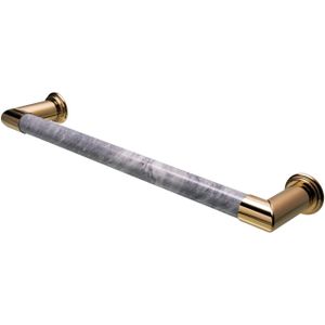 Elektrische radiator cascade 60x12 cm bardiglio nuvolato marble /unlacquered brass
