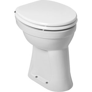 Toiletpot wiesbaden staand verhoogd +6 ao wit (exclusief zitting)