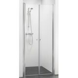 Nisdeur sealskin 105 get wet pendeldeuren voor nis 90x193 cm 6 mm helder veiligheidsglas