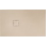 Douchebak vm go krypton 140x90x3 cm polybeton rechthoek beige