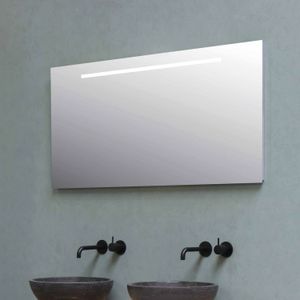 Badkamerspiegel bws salt met led 100x60 cm zilver