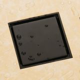Doucheput massief messing 10x10 cm mat zwart