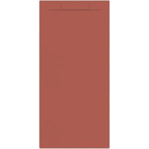 Douchebak + sifon allibert rectangle 180x80 cm mat rood terracotta