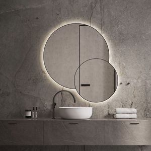 Spiegel Martens & Meijer Arizona 100x60 cm met Verlichting Geborsteld Koper