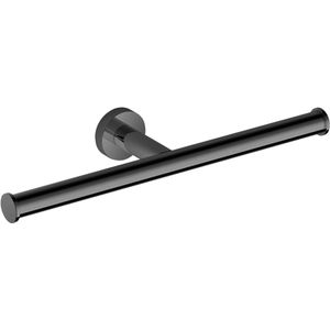 Toiletrolhouder Hotbath Cobber Zwart Chroom