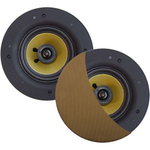 Speakerset Aquasound Zumba 100W (0,75" Draaibare Tweeter) Rond 226 mm, Diepte 81 mm, Randloos, Ipx4, Brushed Bronze