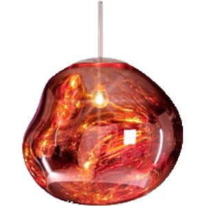 Hanglamp sanimex njoy met e27 fitting 20 cm inclusief 4w lamp glas rose goud