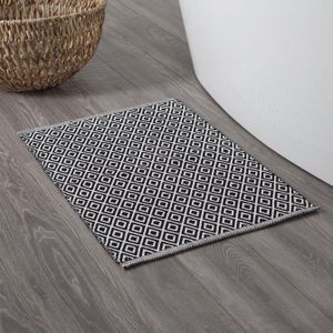 Sealskin Trellis Badmat 60x90 cm - Katoen - Zwart