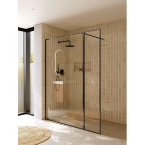 Inloopdouche Riho Define 400 Mat Gunmetal 160x200 cm (120 + 40) Incl. Stabilisatiestang