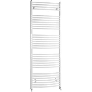 Handdoekradiator sapho aqualine radiators gebogen 170x75 cm wit