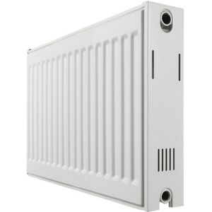 Paneelradiator haceka sanivesk duo 80x90 cm wit zij-aansluiting (1756 watt)