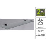 Bws planchet mia glas bevestigingspunten mat zwart