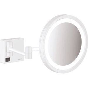 Scheerspiegel AddStoris HansGrohe Met LED Licht Mat Wit