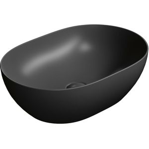 Keramische Opbouw Waskom Sapho Pura 50x35 Mat Zwart
