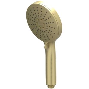 Handdouche IVY Verstelbaar 3-Standen met Antikalk Nozzels van ABS Kunststof Geborsteld Mat Goud PVD