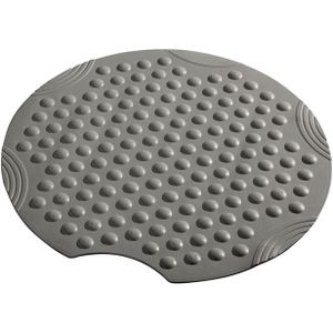 Antislip douchemat bws ludo 55 cm rond grijs