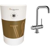 Kokendwaterkraan wiesbaden calda boiler 5l piazza 3-in-1 kraan rvs