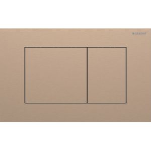 Geberit Drukplaat Sigma 40, 2-toets Square RVS Roodgoud