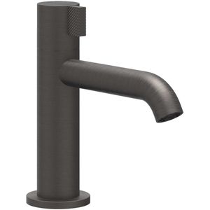 Fonteinkraan IVY Tribe Opbouw Model S Met Schuimstraalmond Geborsteld Carbon Black PVD
