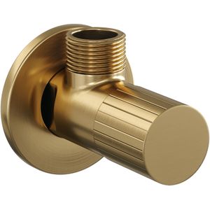 Brauer - Stripe - Hoekstopkraan - Goud - Geborsteld PVD